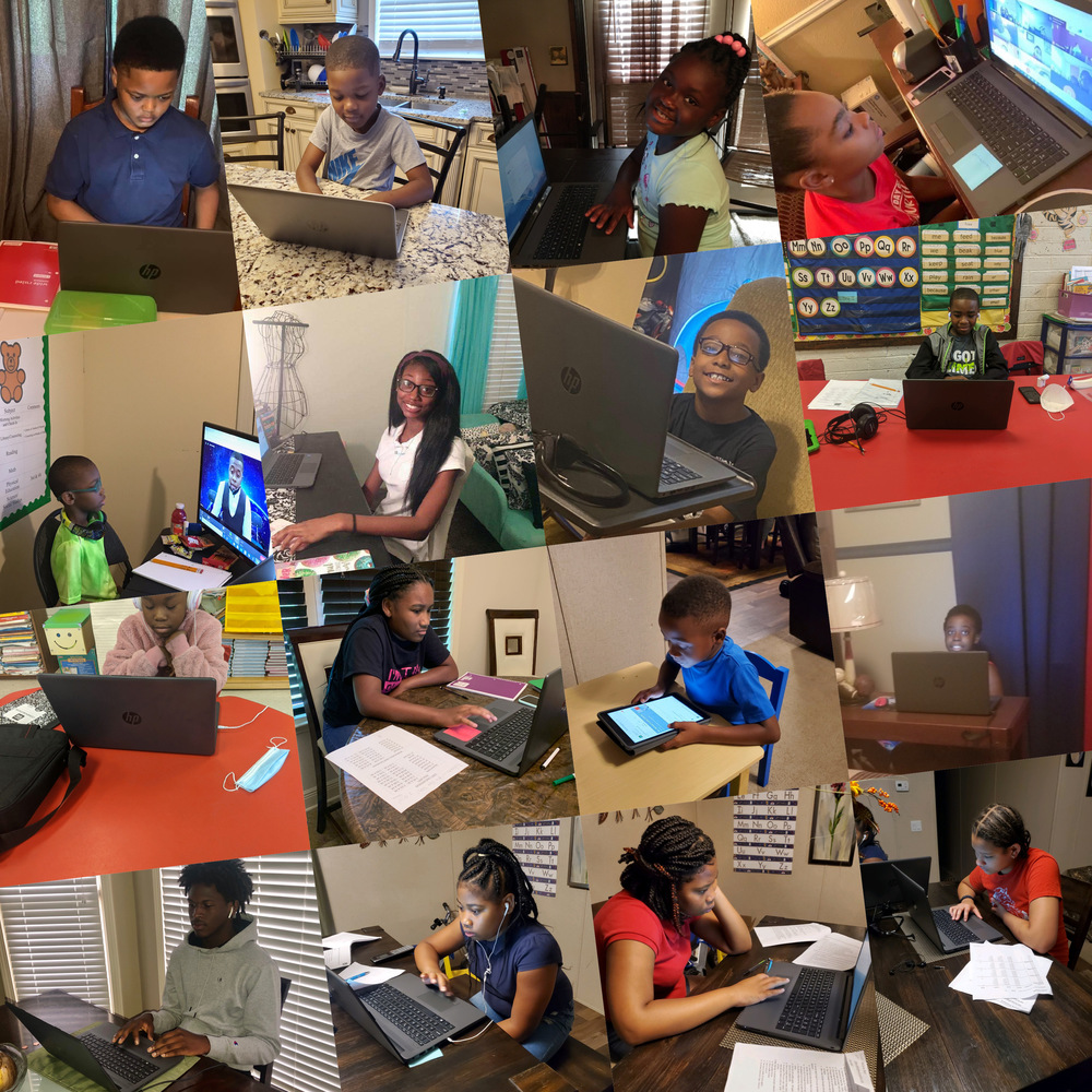 Students conquered our first day of remote learning.
